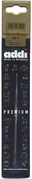 Крючок вязальный экстратонкий сталь ADDI 130-7, 13 см, №1.00