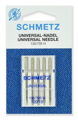 Иглы стандартные 130/705H №120/19, 5 шт. Schmetz 0701100