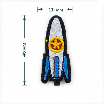 Термоаппликация LA469 20 х 45 мм упак/5 шт