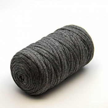 Трикотажная пряжа "diva" Spaghetti 500гр. (серый)