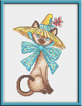 Набор для вышивания «Овен» 815 Соломенная шляпка,10*16 см