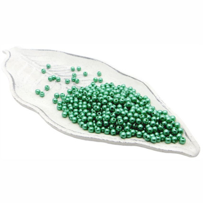 Бусины пластиковые "РУКОДЕЛИЕ", диаметр 5мм, цвет №27 нефритовый, 25гр/пакет, PP1003C27