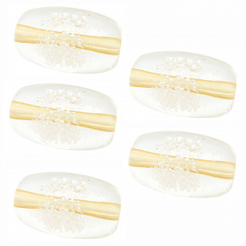 Бусина "Zlatka" акрил Z018P 15 x 27 мм  5 шт №843 желтый