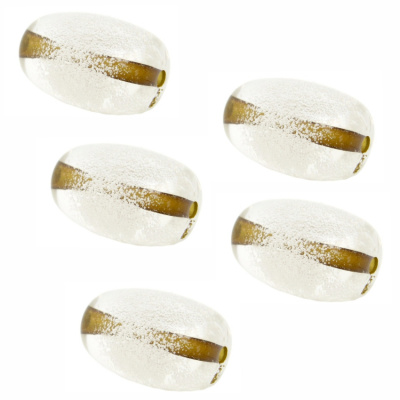 Бусина "Zlatka" акрил Z018P 15 x 27 мм  5 шт №568 коричневый