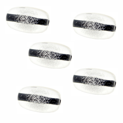 Бусина "Zlatka" акрил Z018P 15 x 27 мм  5 шт №071черный