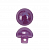 Пуговица в тубе на ножке AC-0994,(НС5-фиолетовый) 10 мм уп/24шт
