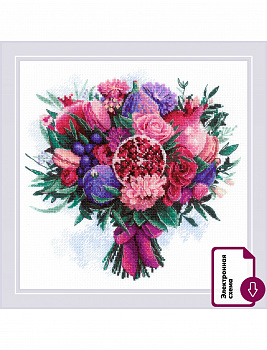 Набор для вышивания «Риолис» 2230 Фруктовый букет 25*25 см
