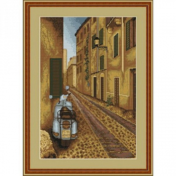 B239 набор д/вышивания "Лука-С" Мото-ретро, 19x28.5 см 