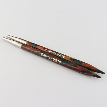 Спицы деревянные съемные для длины тросика 20 см Symfonie KnitPro, 6.00 мм 20428