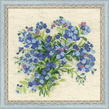 Набор для вышивания «Сотвори Сама» 1496 Летние незабудки 20*20 см