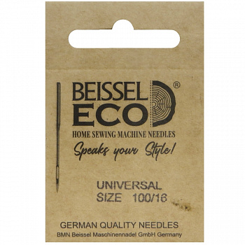 Иглы д/бытовых швейных машин Универсальные (Universal),10 шт, № 100, 130-705 H/крафт, BEISSEL