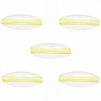 Бусина "Zlatka" акрил Z016P 13 х 32 мм  5 шт №116 желтый