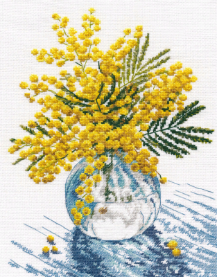 Набор для вышивания «Овен» 1389 "Мимоза" 20*28 см