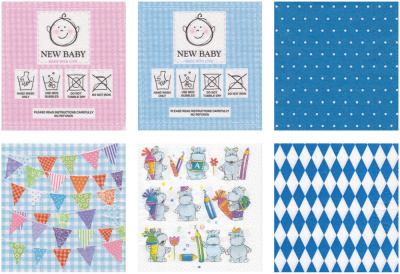 Салфетки бумажные «Love2Art» АССОРТИ 3-х слойные SDD 33х33 12 шт. №1216-15 Мамина радость