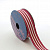 Лента декоративная "Рукоделие" PCRN-004 Полоски (красн.)15мм х 3м