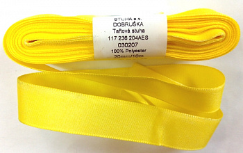 Тесьма 20 мм жёлтая, упак. 10 м 