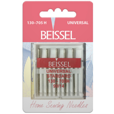 Иглы д/бытовых швейных машин Универсальные (Universal),10 шт, № 90, 130-705 H/блистер, BEISSEL