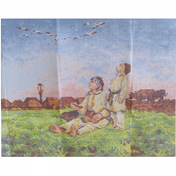 Рисунок на канве 40*50 см  Orchidea "Крестьяне"