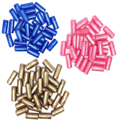 Бусы полимерные 10х25 мм, 250 г/упак