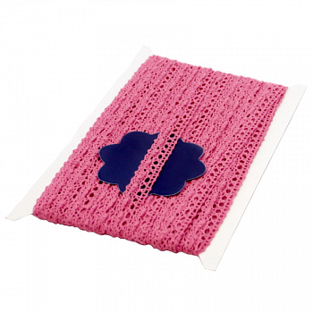 Кружевная лента «Рукоделие» KL-1005/4 12мм х 10м (цвет: малиновый)