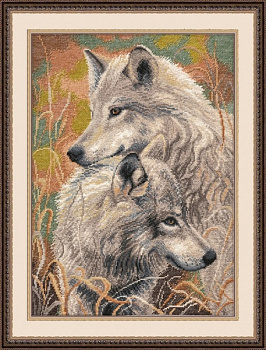 Набор для вышивания «Овен» 711 Волчья верность,30*40 см