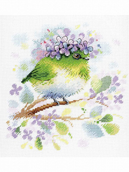 Набор для вышивания "Акварель" А-013 На ветке сирени