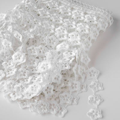 Кружево гипюр с подвесками 20см*13,72м 1AS-366-2