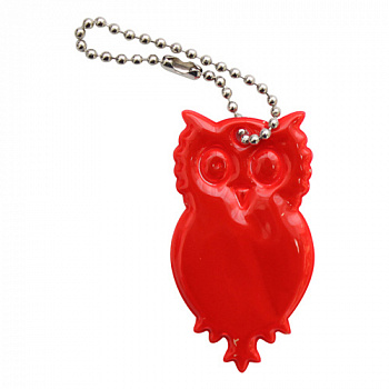 Светоотражающая подвеска 0165-2009 "Сова" 2 шт. (красный)