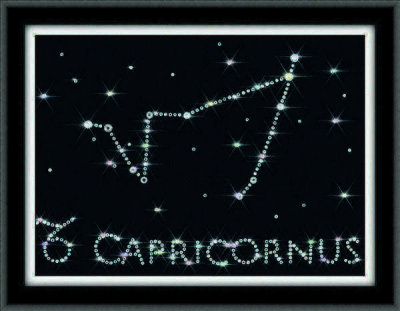 Набор для аппликации стразами «Золотое Руно» ХК-001 Созвездие Козерог,15*20 см