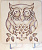 Ключница Сова мини 12х13 см 6мм+3мм
