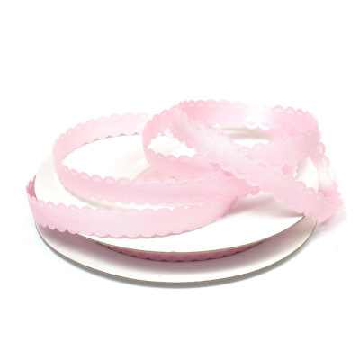 Лента декоративная арт.TBY.R-28 шир.10 мм цв.02 розовый, уп.18,28 м