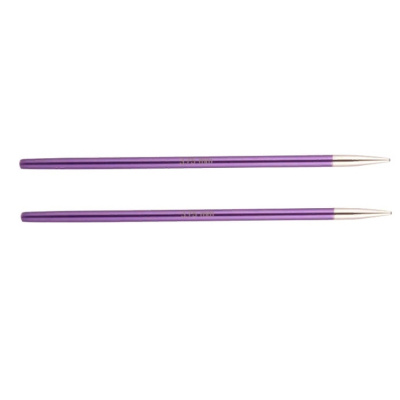 Спицы съемные алюминиевые Zing KnitPro, для тросика 35-126 см, 3.75 мм 47502