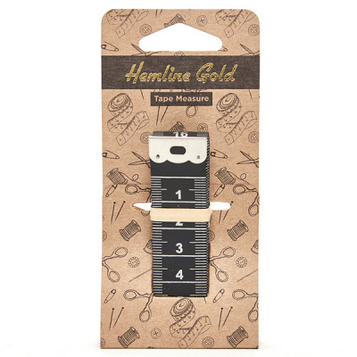 Сантиметр "Hemline" 255,S.HG ,150см./60,  20мм. цвет черный.