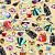 Ткань для пэчворка 100% хлопок, ширина 110 см, 3945-60654-90
