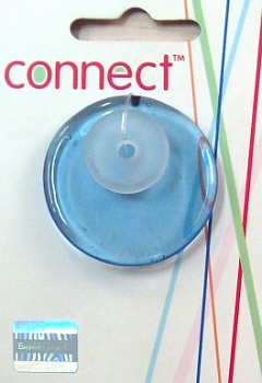 Набор стеклян.дисков мал.,2 шт. син., прозр.