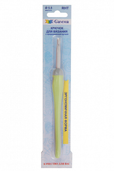 Крючок с тефлоновым покрытием "Gamma" RHT d - 5.5 мм 14.5см  прорезиненной ручкой