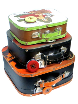 Cундучок для швейных принадлежностей набор из 3-х чемод.