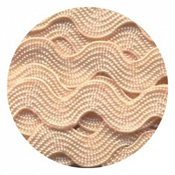 Тесьма отделочная  JZ-5 "Gamma" ЗИГ-ЗАГ 5 мм*3 м , цв.049 т.кремовый