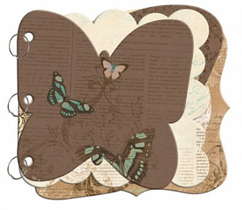 Заготовка для мини-альбома BoBunny CBB070  Butterfly