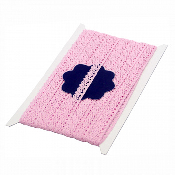 Кружевная лента «Рукоделие» KL-1001/4 10мм х 10м (цвет: светло-розовый)