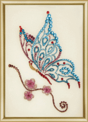 Набор со стразами Чарiвна Мить КС-017 Бабочка