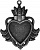Заготовки для украшений «Heart Bezel-Large-Silver» (Серебро)