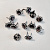 Украшение Микрон Ромашка GB1250  d 12 мм 6шт черн.никель