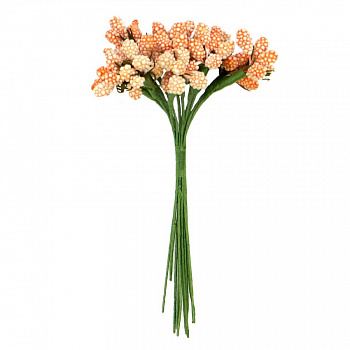 Декоративный букетик  "Рукоделие" DKB026E F107 peach (персиковый)