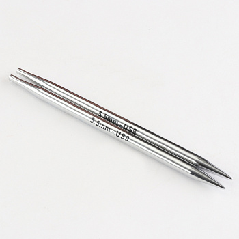Спицы съемные латунные для длины тросика 35-126 см Nova KnitPro, 5.50 мм 10405