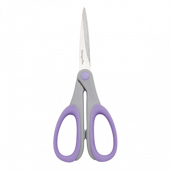 Ножницы "Hobby&Pro" 590453 для дома и офиса 18,5 см/7,25 ",силиконове ручки SOFT.светло-фиолетовый 