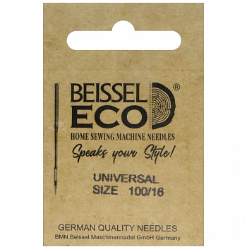 Иглы д/бытовых швейных машин Универсальные (Universal), 5 шт, № 100, 130-705 H/крафт, BEISSEL