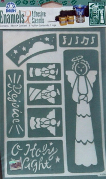Набор трафаретов клеевых 04308 Рождественская ночь