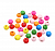 Бусины деревянные, цветной микс, 12мм, 18гр/упак, Астра  4AR399 яркий микс