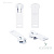 Бегунок BT04 для тракторной молнии White / белый ( E501 ) , тип3